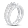 Thumbnail Image 2 of Princess, Baguette & Round-Cut Diamond Enhancer Ring 1-1/2 ct tw 14K White Gold