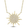 Thumbnail Image 1 of Shy Creation Diamond Sun Necklace 1/8 ct tw 14K Yellow Gold 18&quot; SC55019149