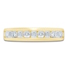 Thumbnail Image 3 of Pnina Tornai Men's Round & Emerald-Cut Diamond Channel Wedding Band 1-1/2 ct tw 14K Yellow Gold