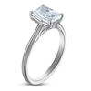 Thumbnail Image 2 of Lab-Created Radiant-Cut Diamond Solitaire Plus Engagement Ring 1-5/8 ct tw Platinum (F/VS)