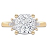 Thumbnail Image 3 of Cushion-Cut Created By Jared Studio Lab-Created Diamond Engagement Ring 3-1/6 ct tw 14K Yellow Gold