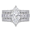 Thumbnail Image 3 of Marquise-Cut Lab-Created Diamond Engagement Ring 3-3/4 ct tw 14K White Gold