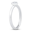 Thumbnail Image 2 of Diamond Heart-Shaped Promise Ring 1/8 ct tw 10K White Gold