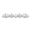 Thumbnail Image 3 of Pnina Tornai Cultured Pearl & Diamond Quatrefoil Anniversary Ring 1/6 ct tw 14K White Gold