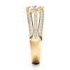 Thumbnail Image 3 of J'Lure Lab-Created Diamond Trillion Curved Brilliant-Cut Engagement Ring 1-3/8 ct tw 18K Yellow Gold