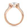 Thumbnail Image 2 of J'Lure Lab-Grown Diamond Trillion Curved Brilliant-Cut Engagement Ring 3-3/8 ct tw 18K Rose Gold