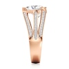 Thumbnail Image 3 of J'Lure Lab-Grown Diamond Trillion Curved Brilliant-Cut Engagement Ring 3-3/8 ct tw 18K Rose Gold