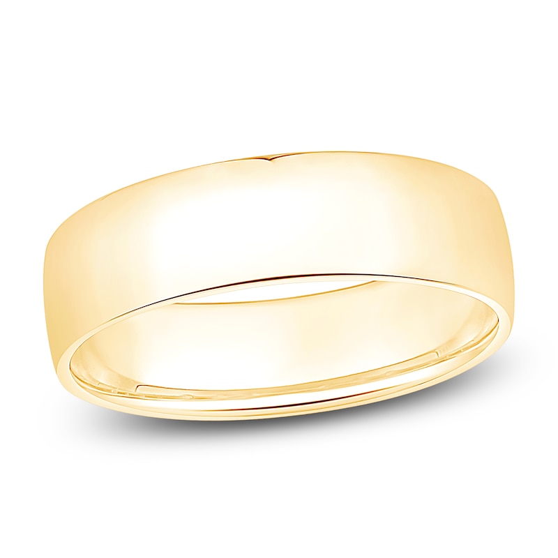 Men's Comfort-Fit Wedding Band 10K Gold 6mm