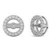 Thumbnail Image 4 of Lab-Created Diamond Earring Jackets 1/3 ct tw 10K White Gold