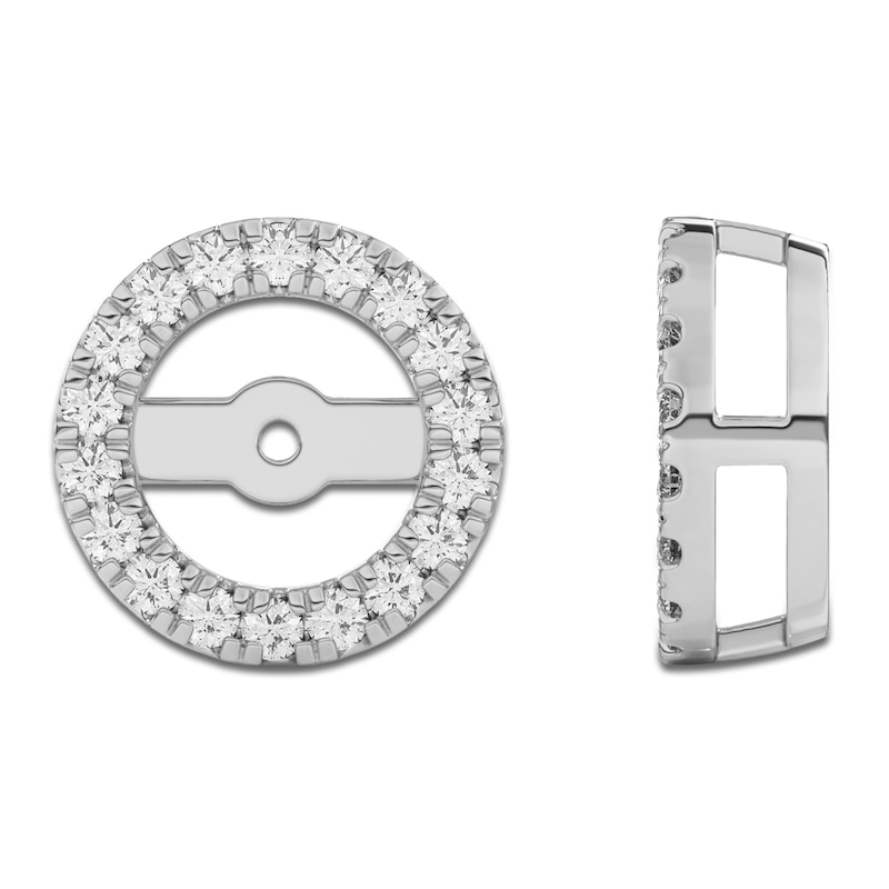 Main Image 5 of Lab-Created Diamond Earring Jackets 1/3 ct tw 10K White Gold