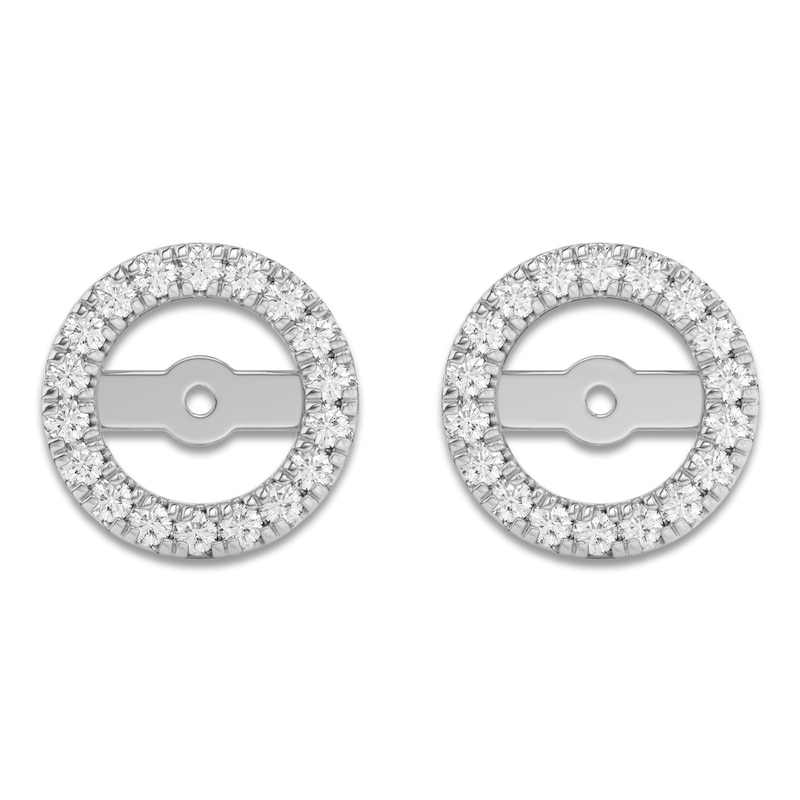 Main Image 6 of Lab-Created Diamond Earring Jackets 1/3 ct tw 10K White Gold