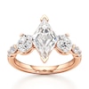 Thumbnail Image 1 of J'Lure Lozenge Step-Cut Lab-Created Diamond Engagement Ring 3-3/8 ct tw 18K Rose Gold