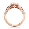 Thumbnail Image 2 of J'Lure Lozenge Step-Cut Lab-Created Diamond Engagement Ring 3-3/8 ct tw 18K Rose Gold