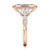 Thumbnail Image 3 of J'Lure Lozenge Step-Cut Lab-Created Diamond Engagement Ring 3-3/8 ct tw 18K Rose Gold