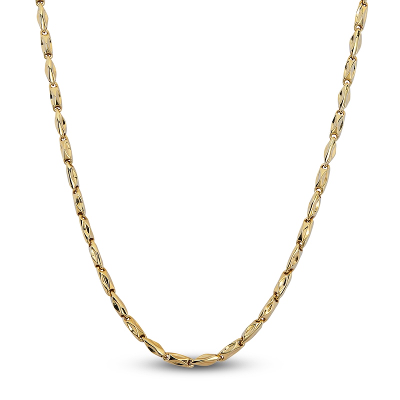 Main Image 1 of Baraka Men's Diamond Accent Chain Necklace 18K Two-Tone Gold 23.50&quot;