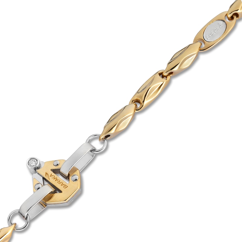 Main Image 2 of Baraka Men's Diamond Accent Chain Necklace 18K Two-Tone Gold 23.50&quot;