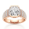 Thumbnail Image 1 of J'Lure Radiant Brilliant-Cut Lab-Created Diamond Engagement Ring 3-1/2 ct tw 18K Rose Gold