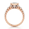 Thumbnail Image 2 of J'Lure Radiant Brilliant-Cut Lab-Created Diamond Engagement Ring 3-1/2 ct tw 18K Rose Gold