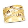 Thumbnail Image 1 of Le Vian Diamond Multi-Row Crisscross Ring 3/4 ct tw 14K Honey Gold