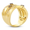 Thumbnail Image 2 of Le Vian Diamond Multi-Row Crisscross Ring 3/4 ct tw 14K Honey Gold