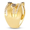 Thumbnail Image 3 of Le Vian Diamond Multi-Row Crisscross Ring 3/4 ct tw 14K Honey Gold