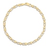 Thumbnail Image 1 of Solid Fancy Link Bracelet 14K Yellow Gold 7.5&quot; 3.7mm