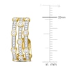 Thumbnail Image 2 of Diamond Hoop Earrings 1-1/3 ct tw Round 14K Yellow Gold