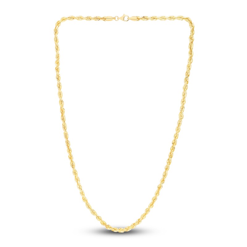 5.0mm Rope Chain (Diamond Cut) 26 inch / Yellow Gold / 14K