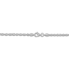 Thumbnail Image 1 of Solid Diamond-Cut Rope Chain Necklace 14K White Gold 22" 2.5mm