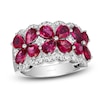 Thumbnail Image 1 of Le Vian Natural Ruby Ring 1/2 ct tw Diamonds Platinum