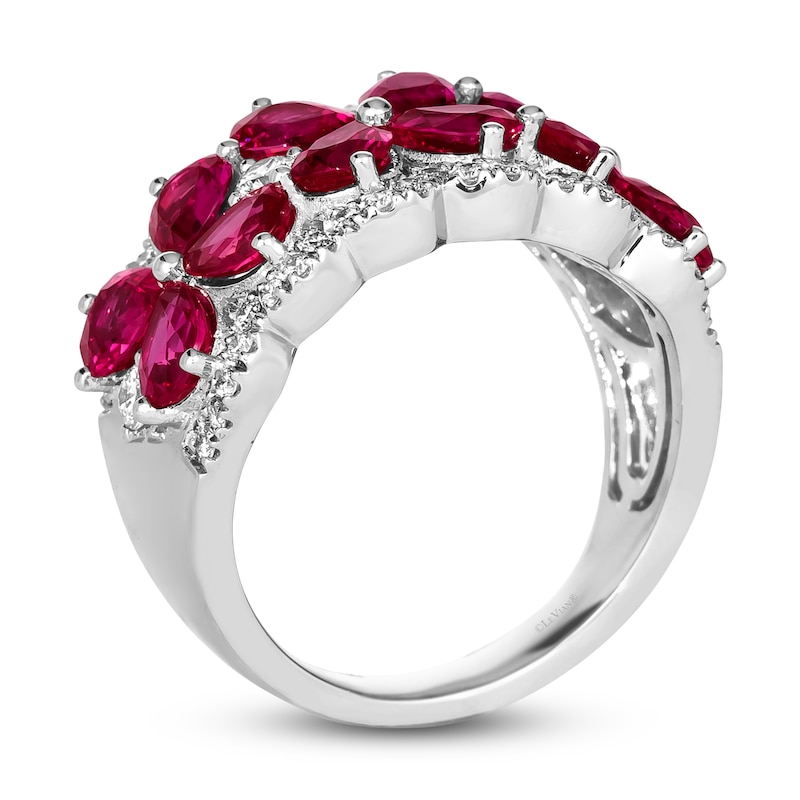 Main Image 2 of Le Vian Natural Ruby Ring 1/2 ct tw Diamonds Platinum