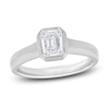 Thumbnail Image 0 of Diamond Engagement Ring 1/2 ct tw Baguette 14K White Gold