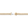 Thumbnail Image 3 of Diamond Cuban Bracelet 1/2 ct tw Round 14K Yellow Gold 7.5&quot;