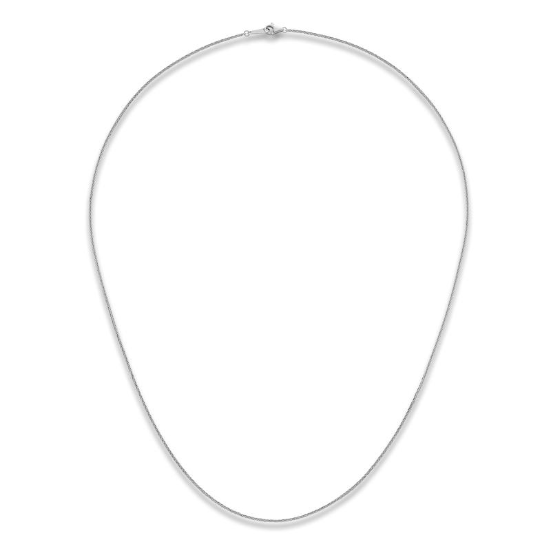 High-Polish Wheat Chain Necklace Platinum 24" 1.0mm