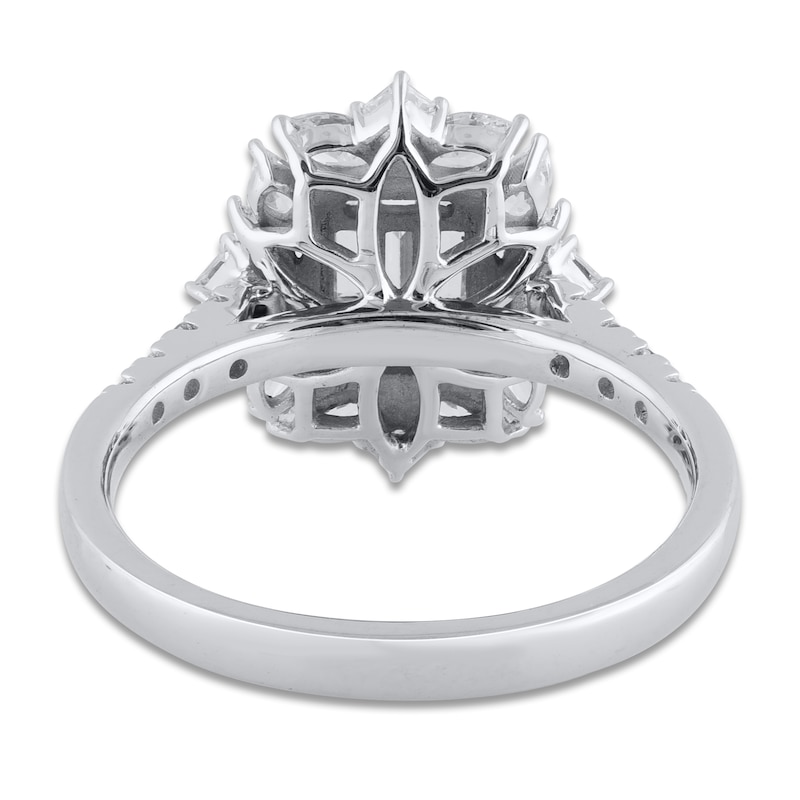 Baguette, Princess, Round & Marquise-Cut Diamond Ring 1 ct tw 14K White Gold