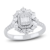 Thumbnail Image 1 of Baguette, Round & Marquise-Cut Diamond Ring 1 ct tw 14K White Gold