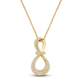 Diamond Pendant Necklace 1/4 ct tw 10K Yellow Gold