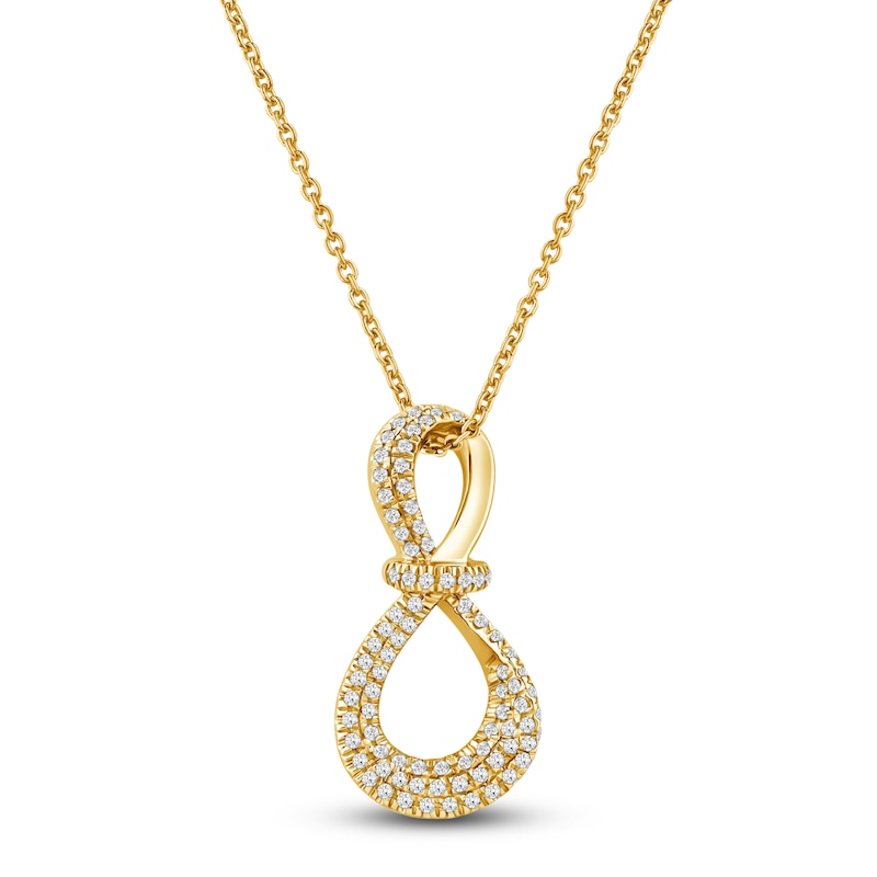 Main Image 1 of Diamond Pendant Necklace 1/4 ct tw 10K Yellow Gold