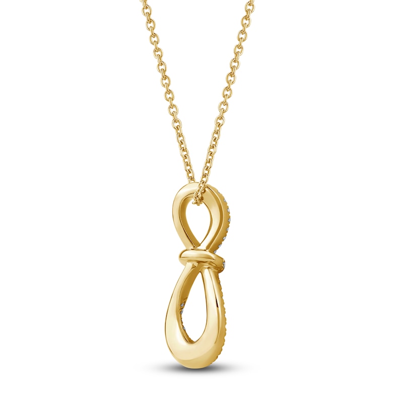 Main Image 2 of Diamond Pendant Necklace 1/4 ct tw 10K Yellow Gold