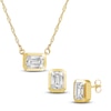 Thumbnail Image 2 of Lab-Created Emerald-Cut Diamond Box Set 1-1/2 ct tw 14K Yellow Gold