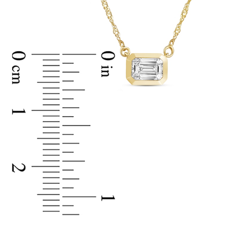 Main Image 6 of Lab-Created Emerald-Cut Diamond Box Set 1-1/2 ct tw 14K Yellow Gold