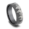 Thumbnail Image 2 of Tree Wedding Band Black Tantalum 8.0mm