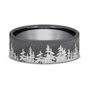 Thumbnail Image 3 of Tree Wedding Band Black Tantalum 8.0mm