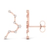 Thumbnail Image 1 of Diamond Pisces Constellation Earrings 1/8 ct tw Round 14K Rose Gold