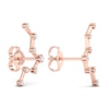 Thumbnail Image 2 of Diamond Pisces Constellation Earrings 1/8 ct tw Round 14K Rose Gold