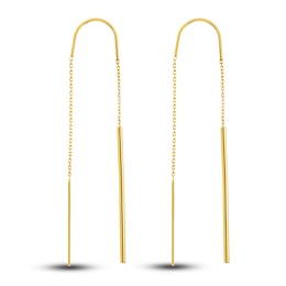 Stick Threader Earrings 14K Yellow Gold