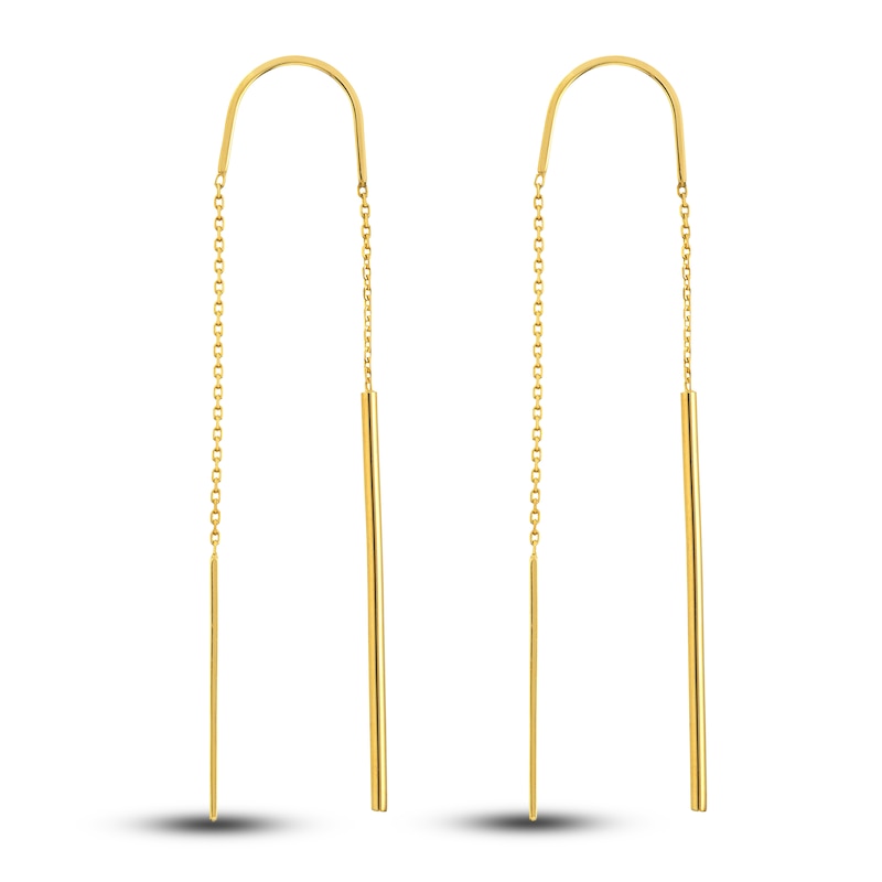 Main Image 1 of Stick Threader Earrings 14K Yellow Gold