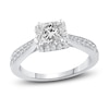 Thumbnail Image 1 of Diamond Engagement Ring 1-1/5 ct tw Princess/Round Platinum