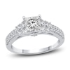 Thumbnail Image 1 of Diamond Engagement Ring 1-1/4 ct tw Princess/Round Platinum