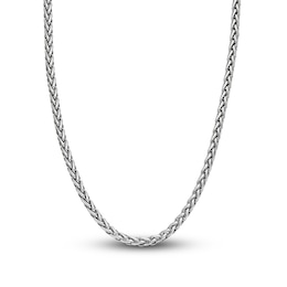 Men's Solid Wheat Chain Necklace Stainless Steel 24&quot; 5mm